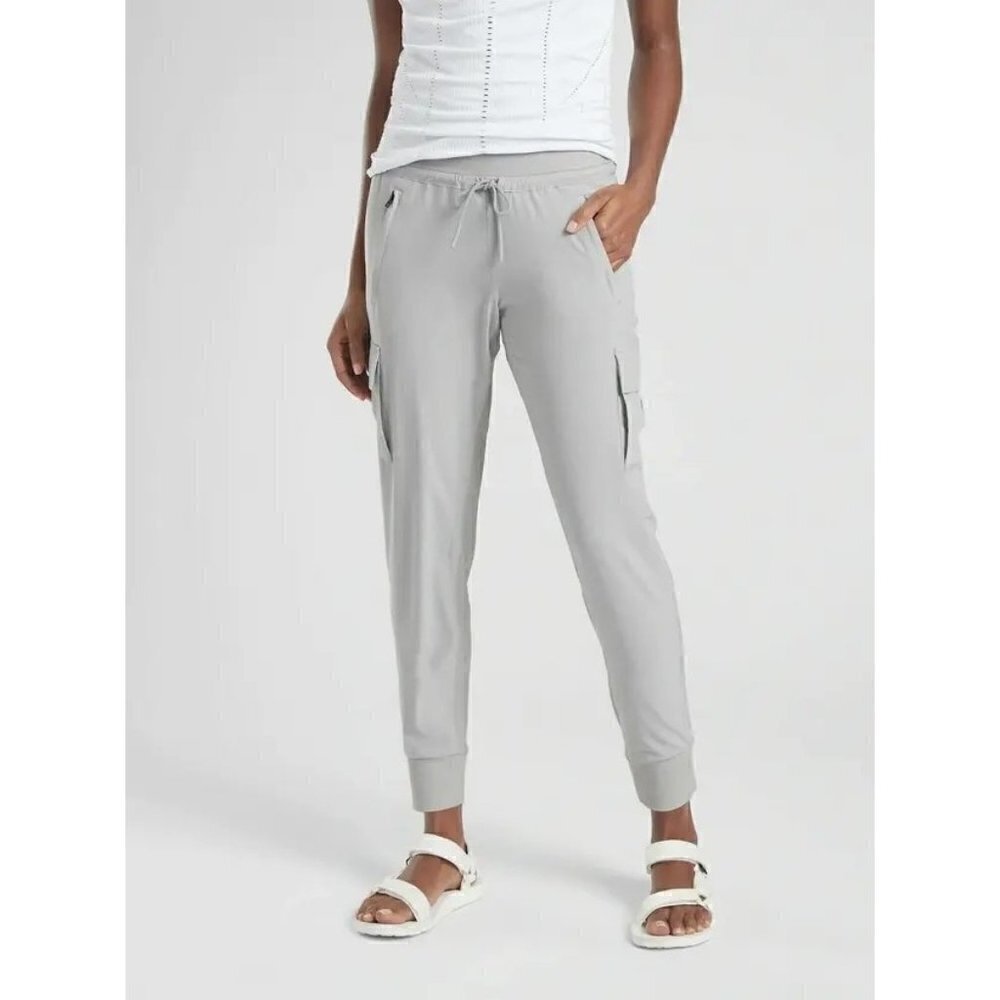 Athleta‎ Sutton Tern Gray Cargo Jogger Athletic Pants 6